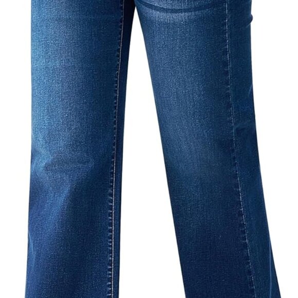 Chic Women's Baggy Wide Leg Jeans - Flattering High-Waisted Design in Medium - Picture 5 of 5
